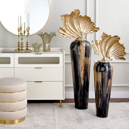 Desert Elegance Metal Floor Vase - 108 cm