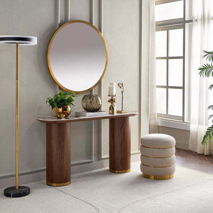 طاولة وحدة التحكم جينا مع مرآة