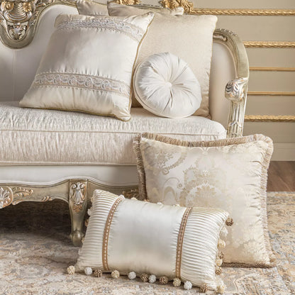 أريكة مخملية كلاسيكية بثلاثة مقاعد