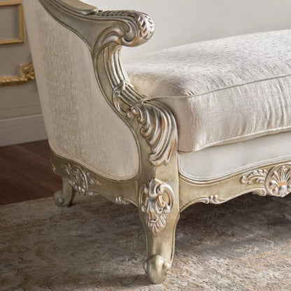 أريكة مخملية كلاسيكية بأربعة مقاعد