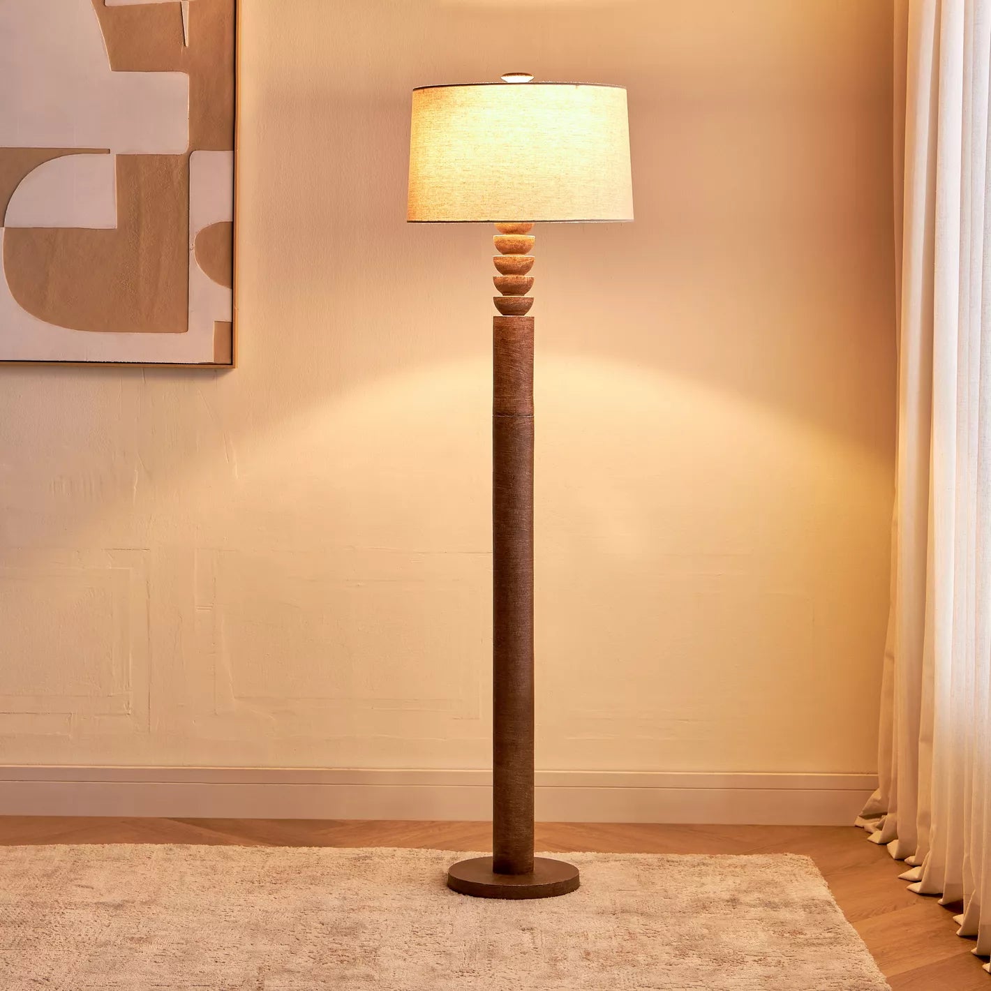 Aadi Polyresin Floor Lamp - 155 cm