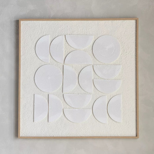 Greta 3D Framed Wall Art - 80x80 cm