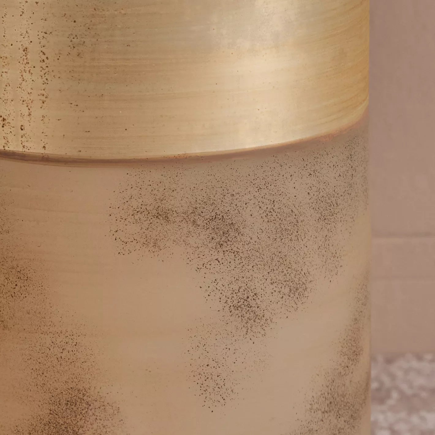 Tamir Glass and Metal Floor Vase - 114 cm