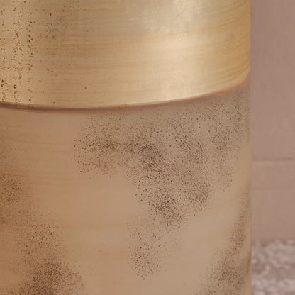 Tamir Glass and Metal Floor Vase - 114 cm