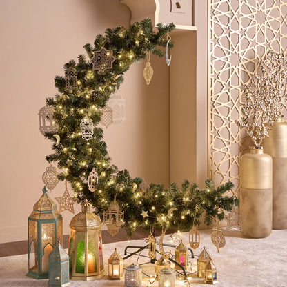 Tamir Glass and Metal Floor Vase - 114 cm