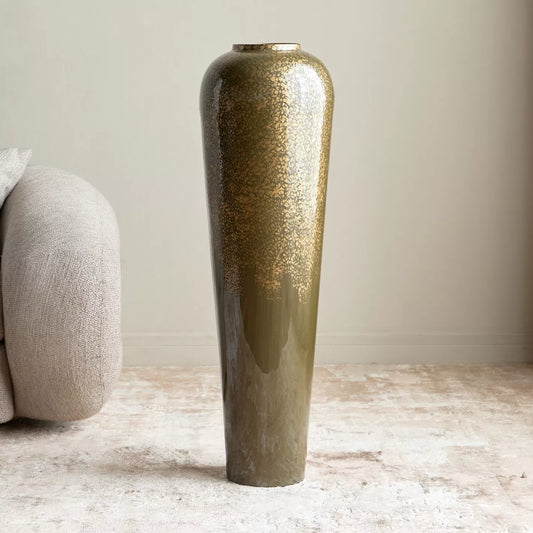 Apollo Whisper Enamel Metal Floor Vase - 96 cm