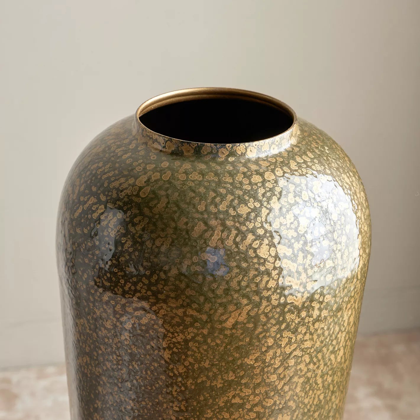 Apollo Whisper Enamel Metal Floor Vase - 96 cm