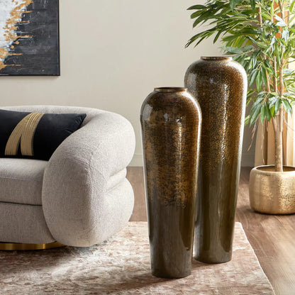 Apollo Whisper Enamel Metal Floor Vase - 96 cm