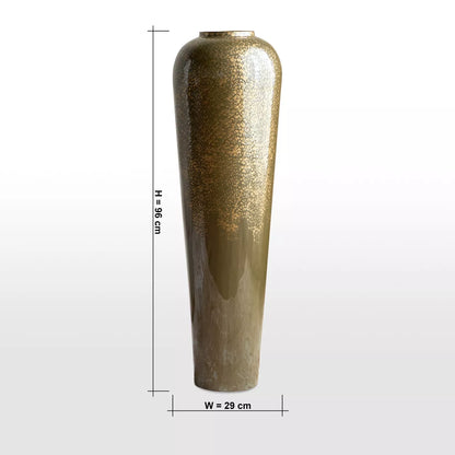 Apollo Whisper Enamel Metal Floor Vase - 96 cm