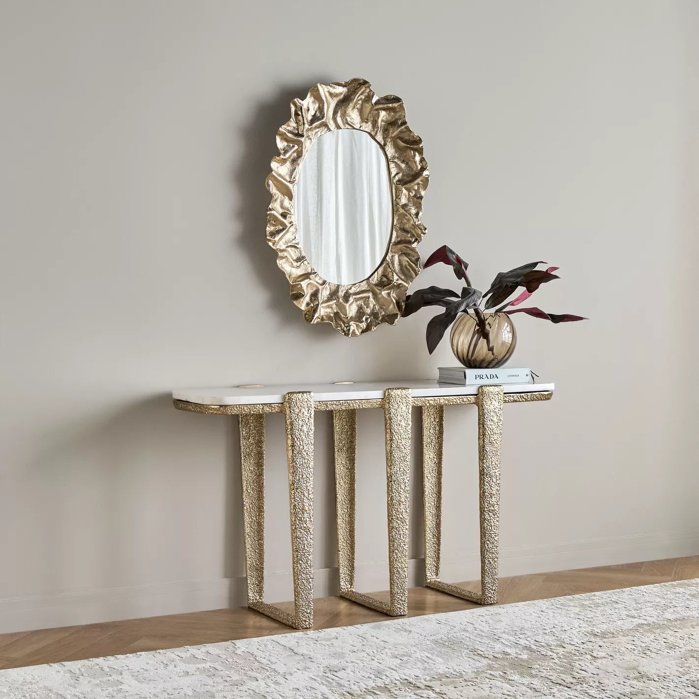 طاولة ريس كونسول مع مرآة