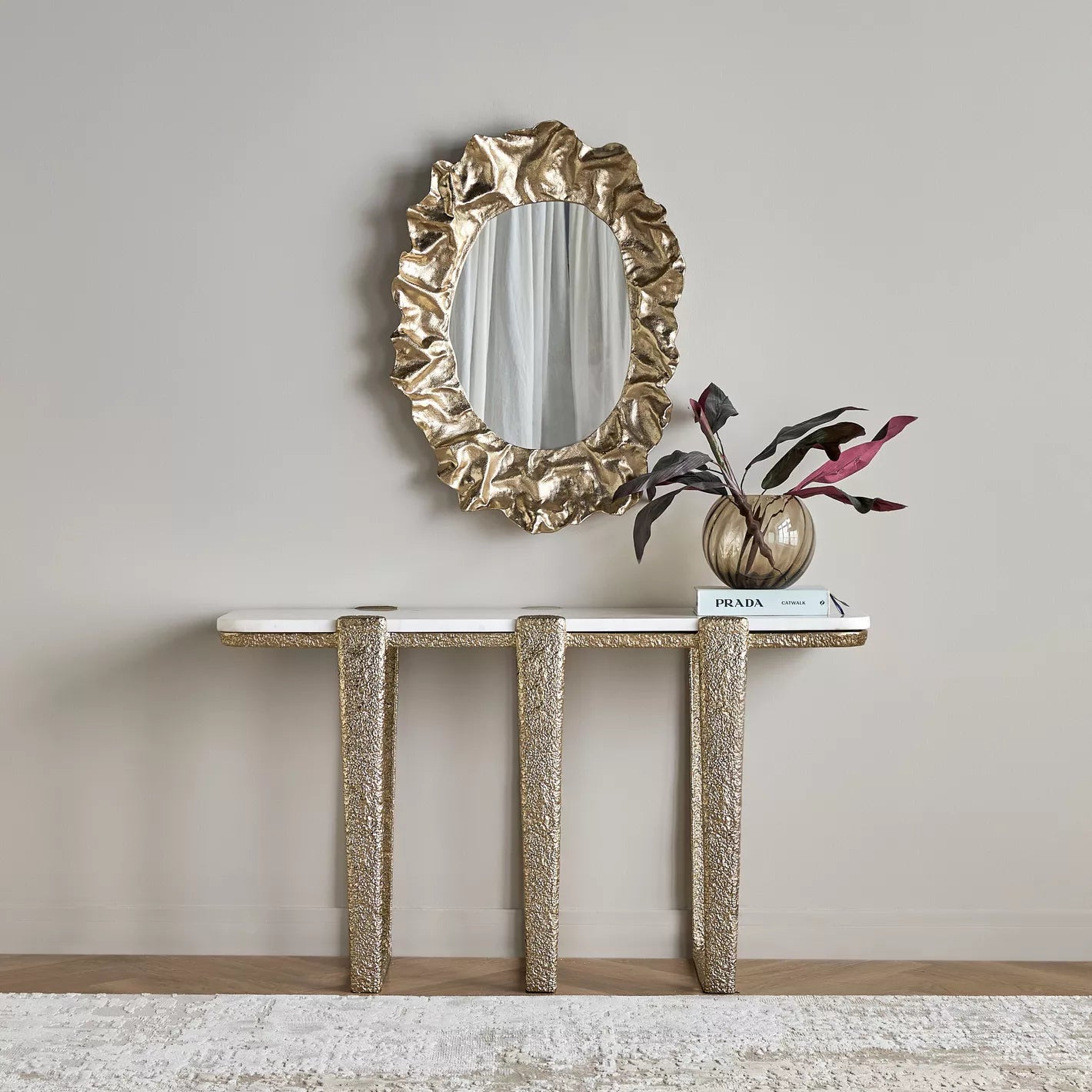 طاولة ريس كونسول مع مرآة