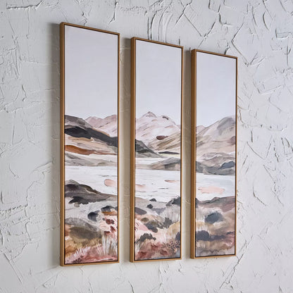 3-Piece Framed Canvas Wall Art Set - 33x123 cm