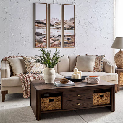 3-Piece Framed Canvas Wall Art Set - 33x123 cm