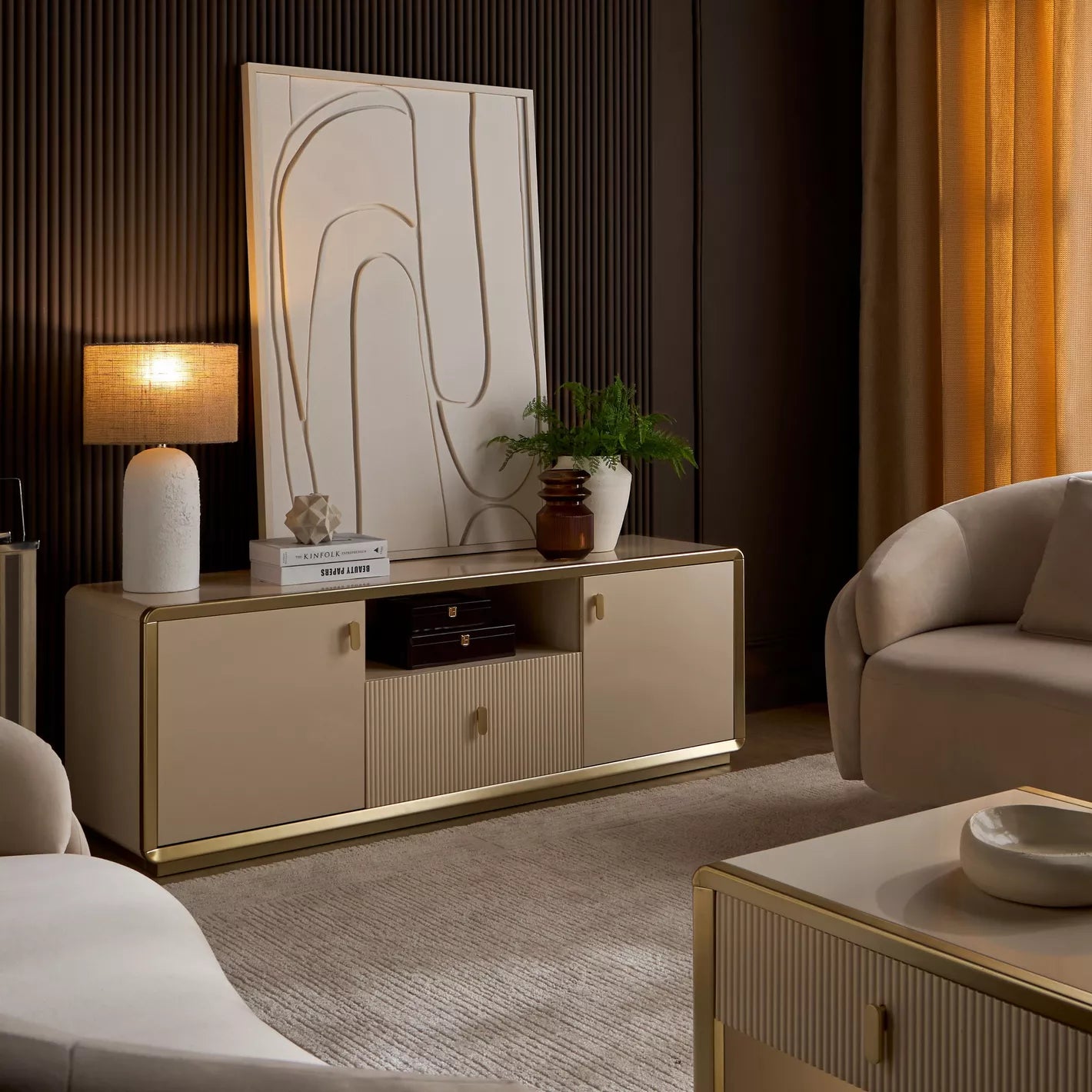 Billow Ceramic Table Lamp - 58 cm