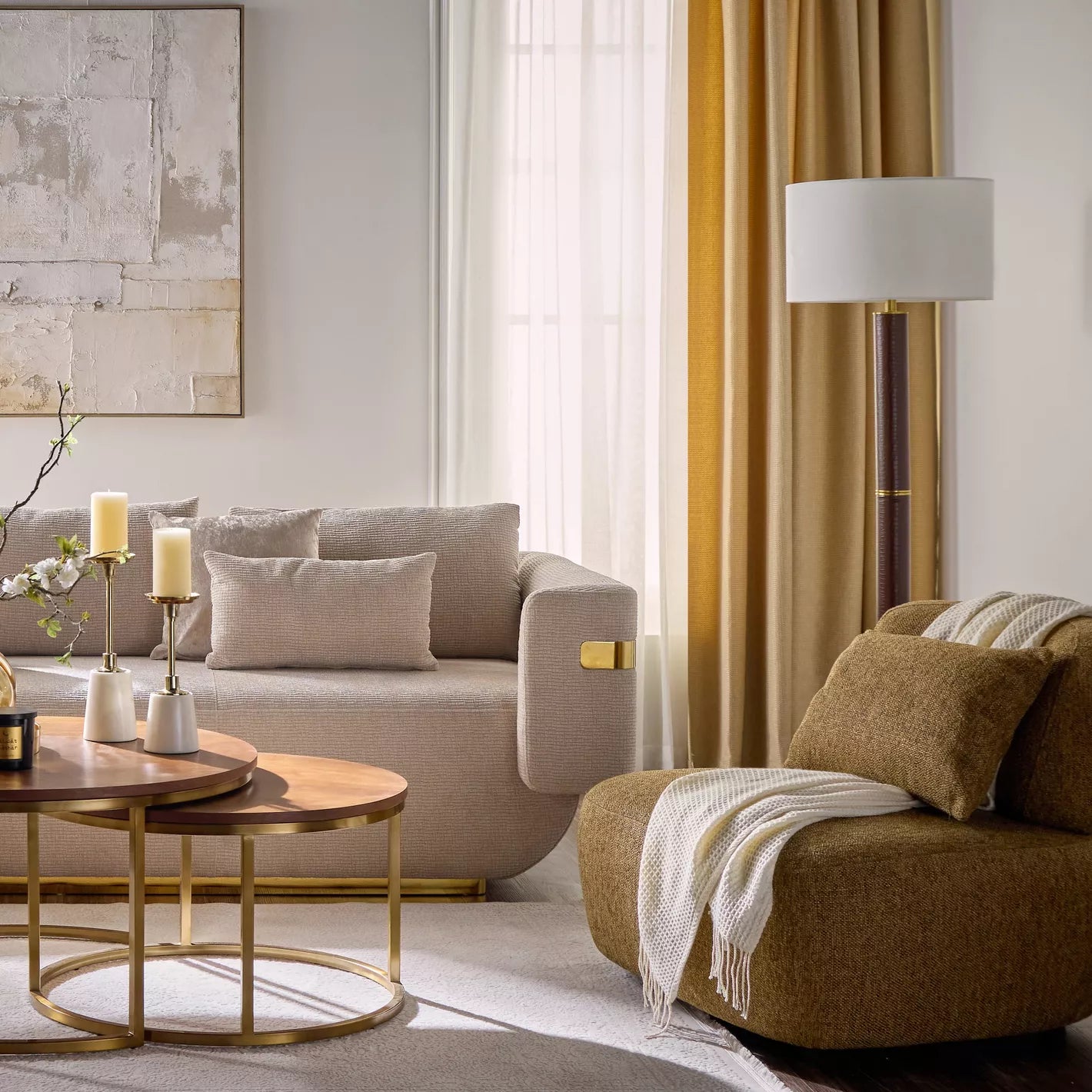 Kingston Fabric Floor Lamp - 160 cm