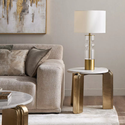 Logan Glass Table Lamp - 77 cm