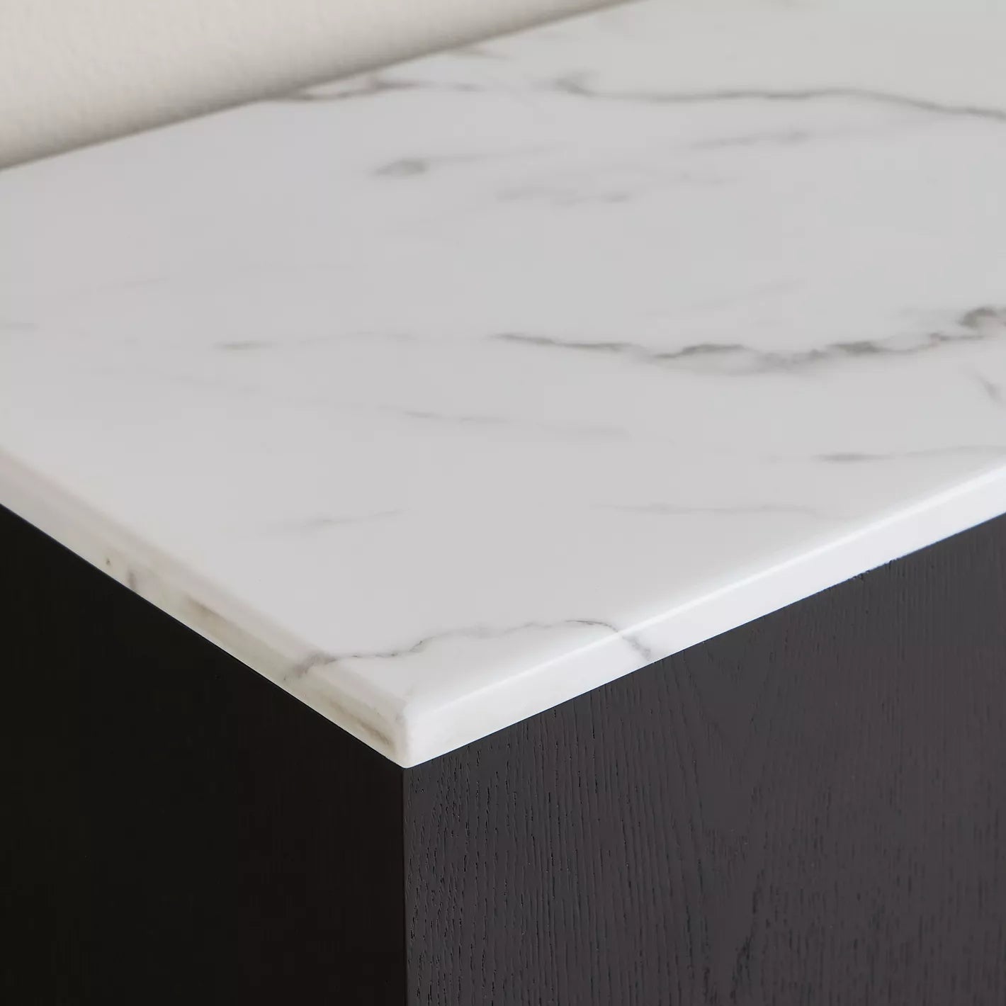 Black Marble top console Table with mirror table