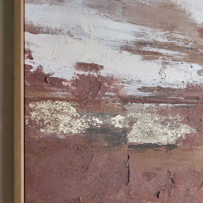 لوحة فنية جدارية مؤطرة من قماش سيسا - ١٠٢×١٠٢ سم