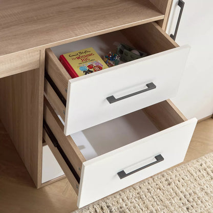 سرير لوتا توين لوفت مع مكتب - 90×200 سم