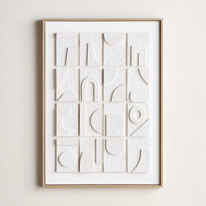 لوحة فنية جدارية مؤطرة ثلاثية الأبعاد من قماش فيبي - 50×70 سم