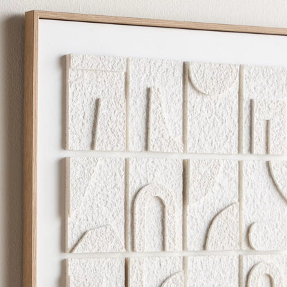 لوحة فنية جدارية مؤطرة ثلاثية الأبعاد من قماش فيبي - 50×70 سم