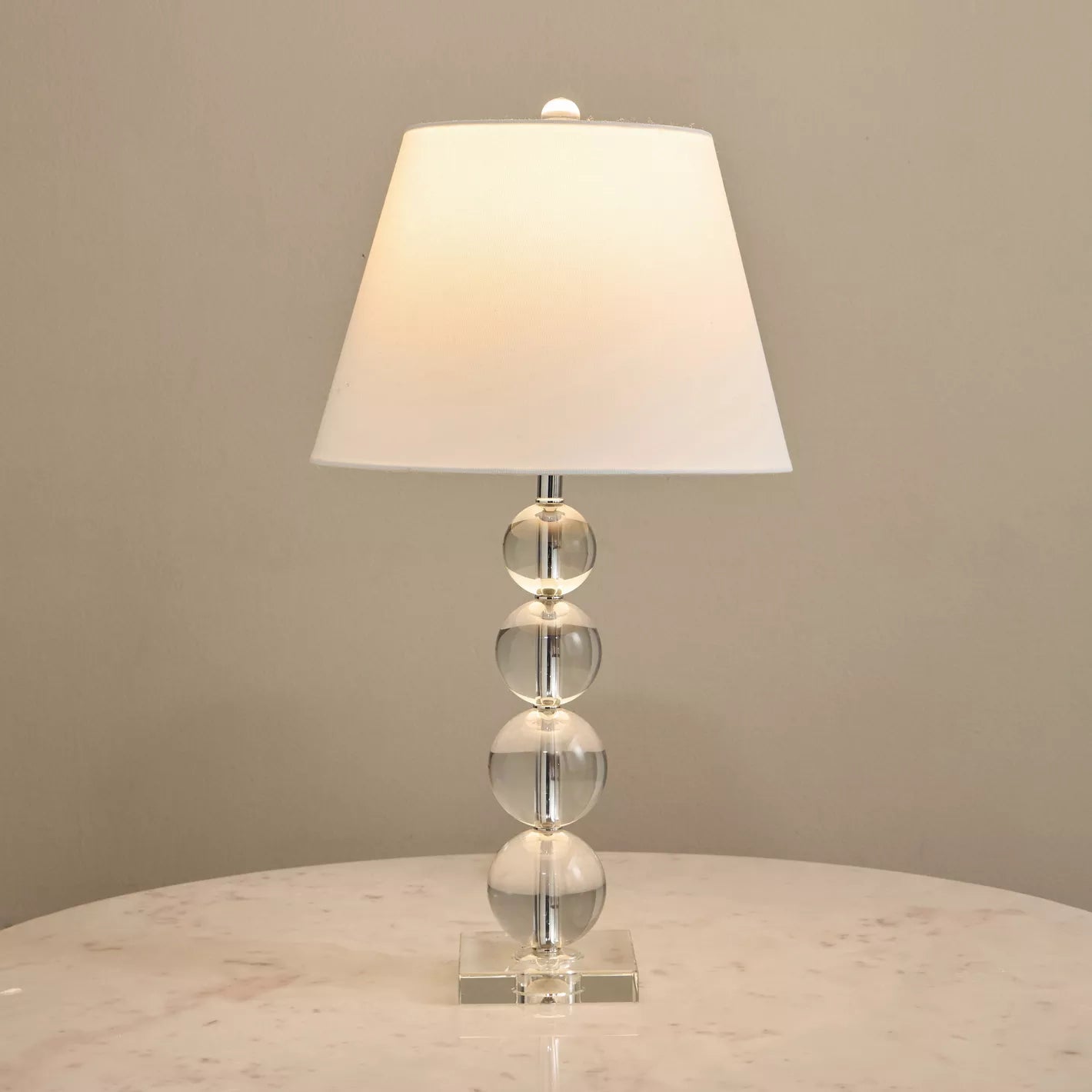 مصباح طاولة كريستالي على شكل خنفساء - 66 سم