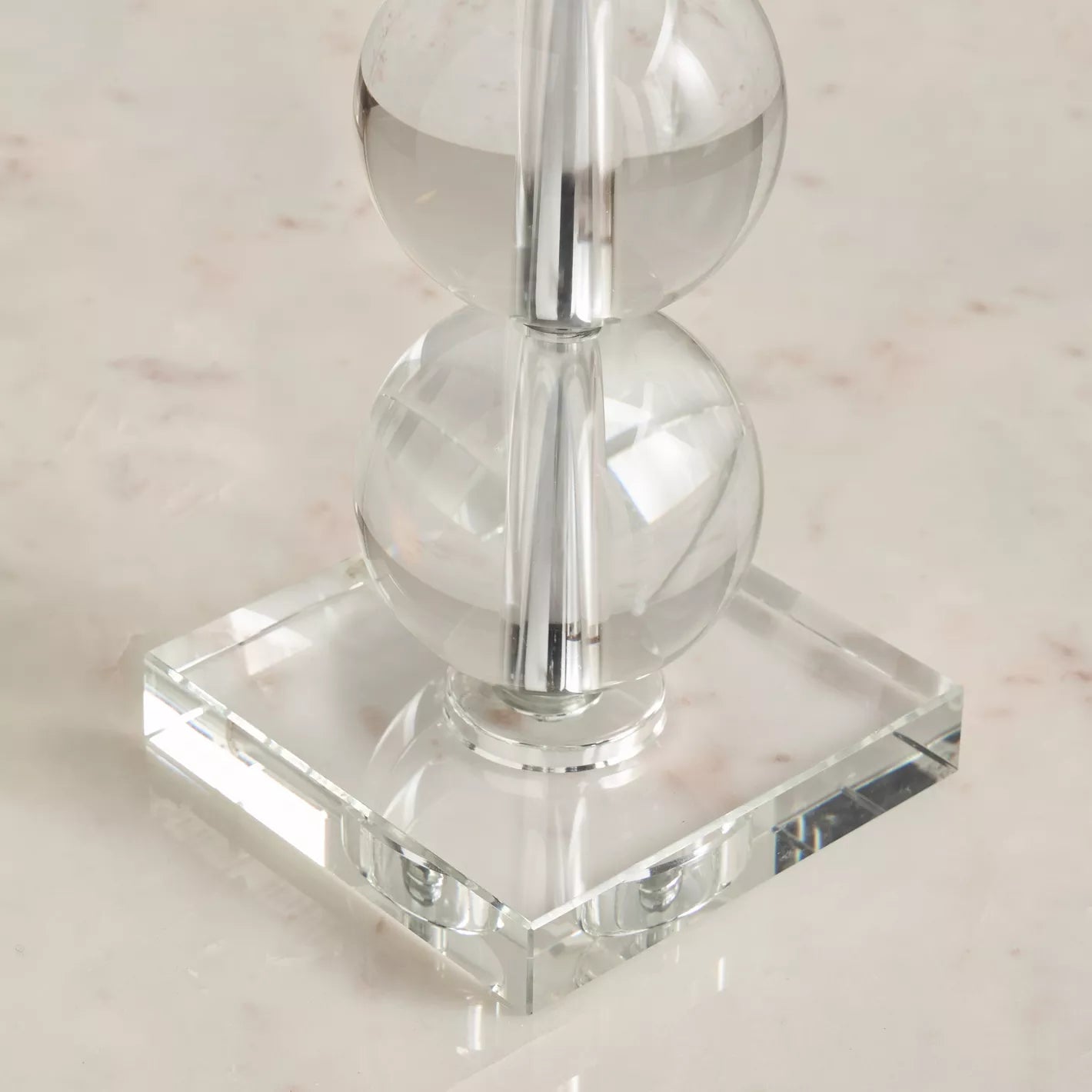 مصباح طاولة كريستالي على شكل خنفساء - 66 سم