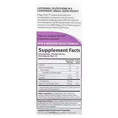 أورورا نيوتراساينس، ميجا باك+®، الجلوتاثيون الليبوزومي، 10 عبوات، 0.68 أونصة سائلة (20 مل) لكل عبوة 