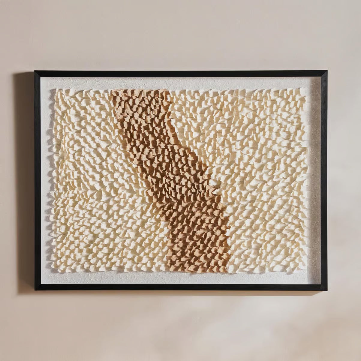 Rene Handmade shadow box 90x120cm - off white