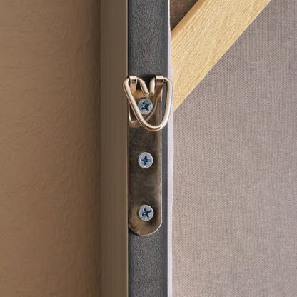 Juno hand painted canvas framed wall art 75x3.5x100cm - grey