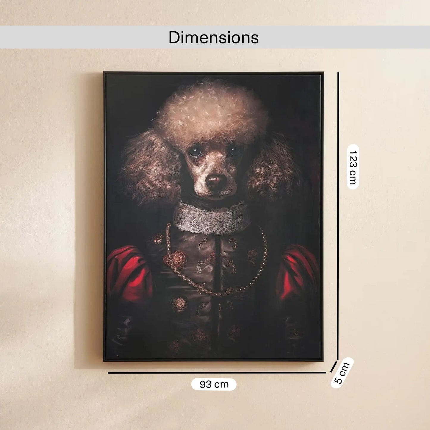 Princess licensed wall art by david soul 93x5x123cm - black