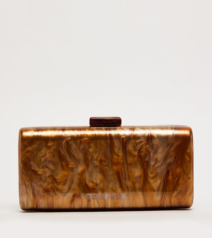 Steve Madden Monogram Detail Marble Clutch