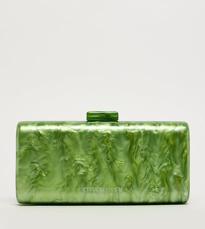 Steve Madden Monogram Detail Marble Clutch