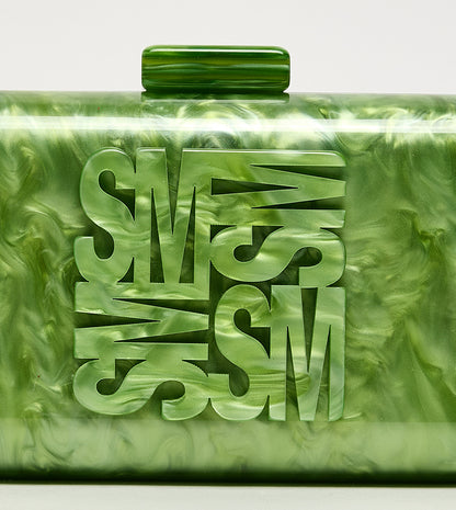 Steve Madden Monogram Detail Marble Clutch