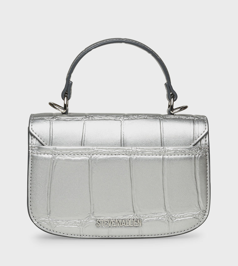 STEVE MADDEN Textured Top Handle Bag