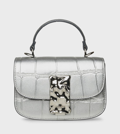 STEVE MADDEN Textured Top Handle Bag