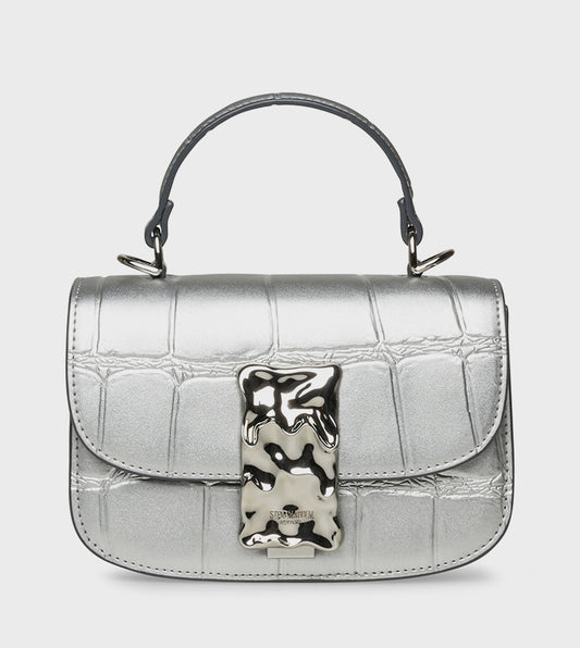 STEVE MADDEN Textured Top Handle Bag
