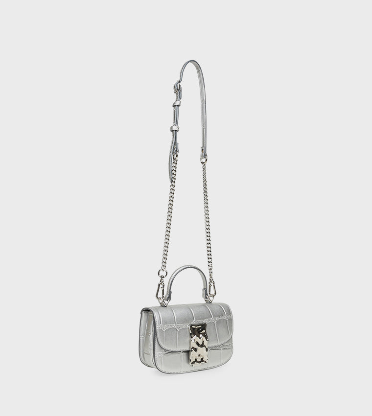 STEVE MADDEN Textured Top Handle Bag