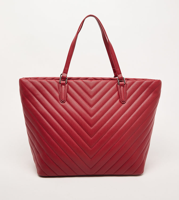Steve Madden Quilted Tote Bag with Pouch