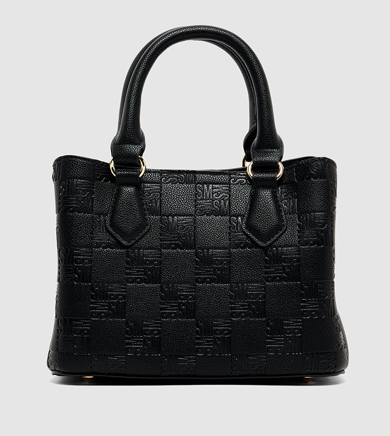 Steve Madden Monogram Patterned Satchel Bag