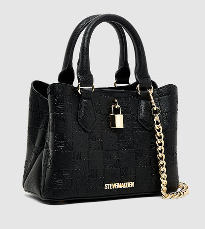 Steve Madden Monogram Patterned Satchel Bag