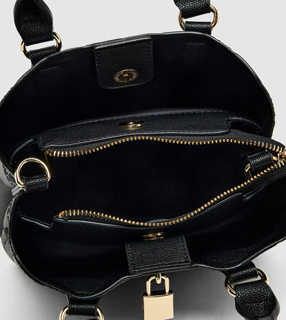 Steve Madden Monogram Patterned Satchel Bag