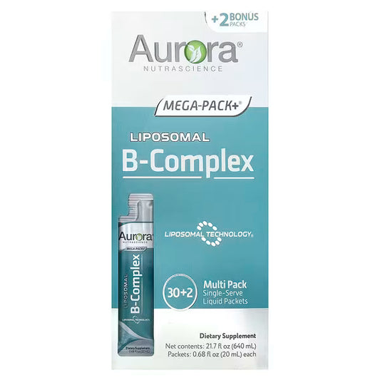 Aurora Nutrascience, Liposomal B-Complex, 32 Packets, 0.68 fl oz ( 20 ml) Each