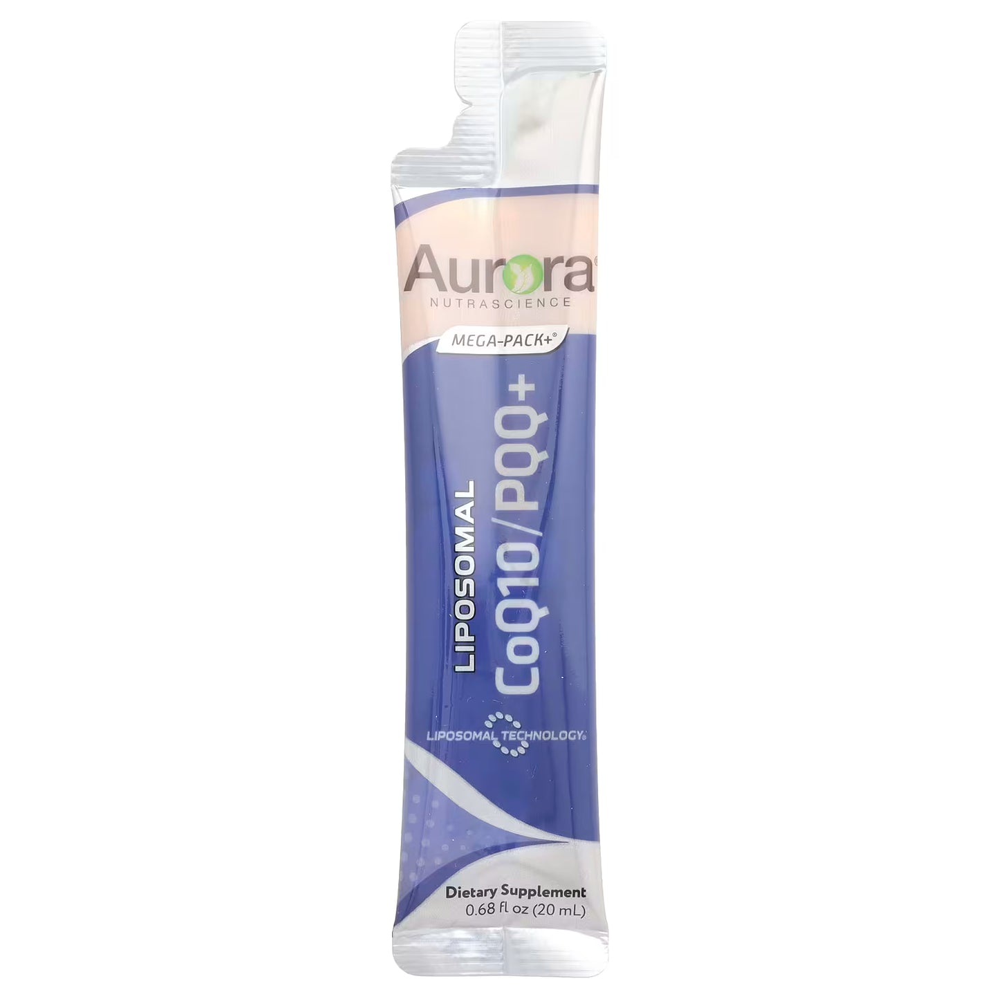 Aurora Nutrascience, Liposomal CoQ10/PQQ+, 10 Packets, 0.68 fl oz (20 ml) Each