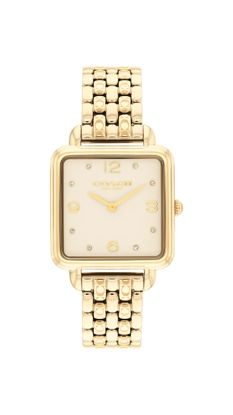 ساعة COACH التناظرية بسوار من الفولاذ 