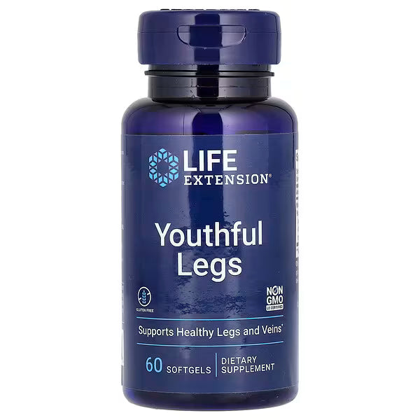 Life Extension, Youthful Legs, 60 Softgels (250 mg per Softgel)