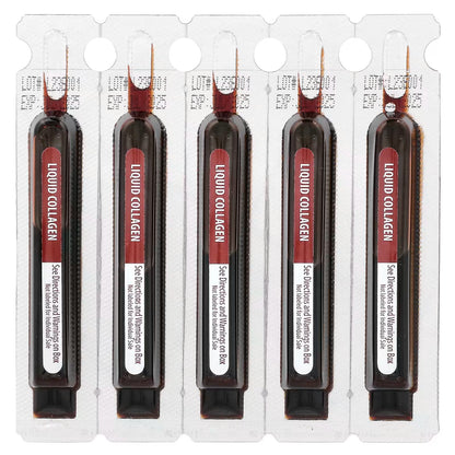 التغذية التطبيقية، الكولاجين السائل، تجديد البشرة، الفراولة الاستوائية والكيوي، 10 أنابيب سائلة، 3.35 أونصة سائلة (100 مل) 