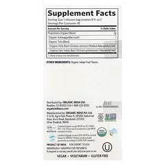 شاي تولسي، أورجانيك إنديا، أشواغاندا، خالٍ من الكافيين، 18 كيس شاي، 1.27 أونصة (36 جم) 