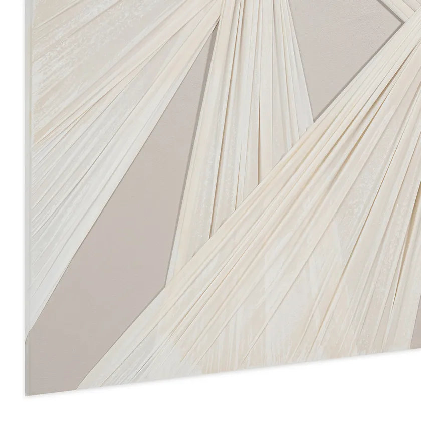 Furs Unframed Wall Art, Beige - 100x100cm