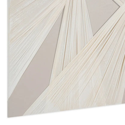 Furs Unframed Wall Art, Beige - 100x100cm